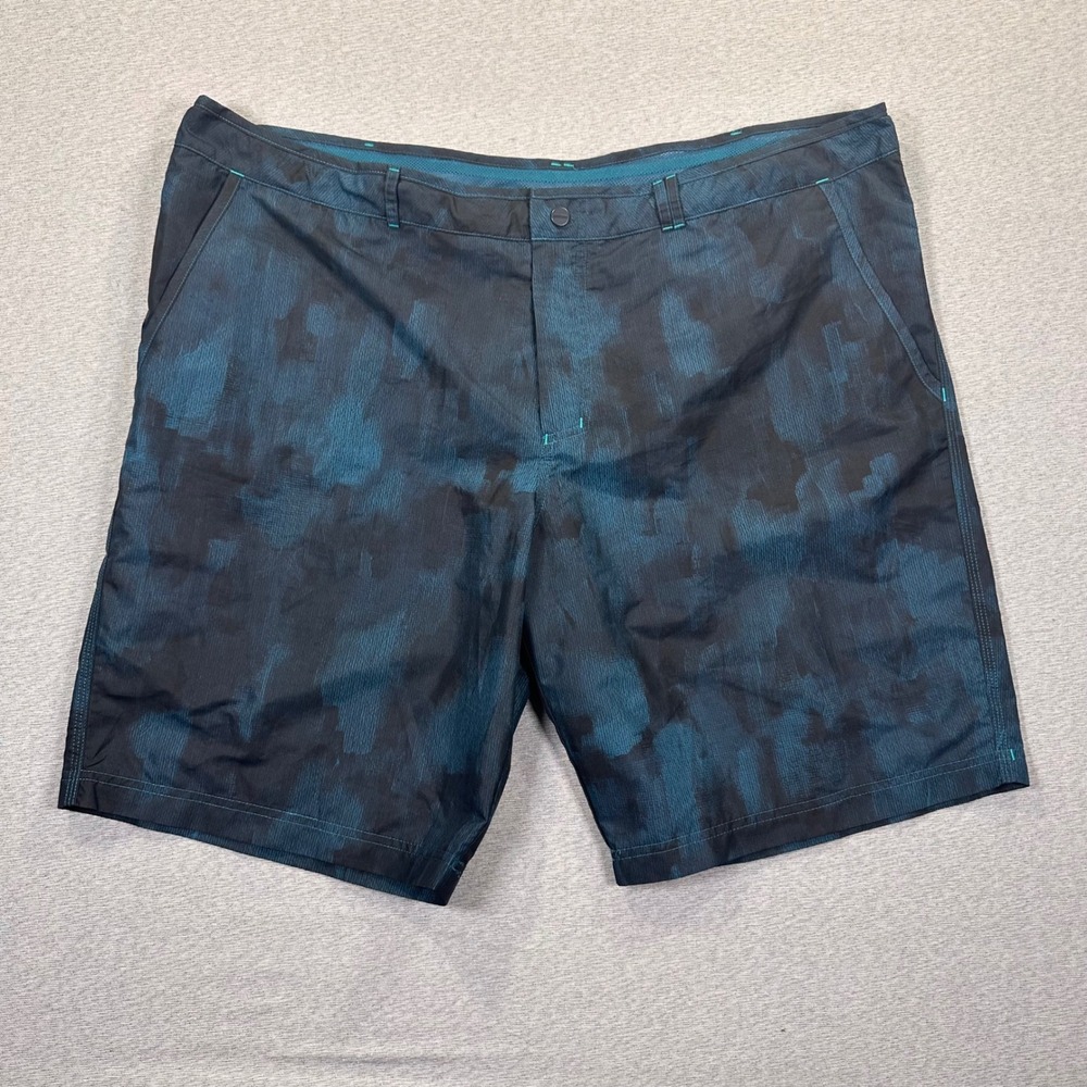 Adidas Parley Shorts Men 2XL Blue Black Abstract‎ Print Hybrid Recycled Tennis